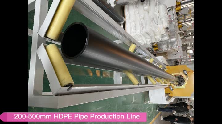 Ligne de production de tube de tuyau de tuyau PE 250-500 mm