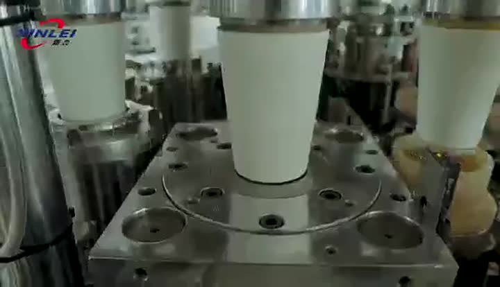 Machine de fabrication de tasse à crème glacée jetable à l&#39;eau de thé