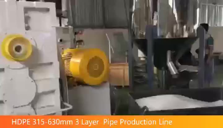 3 capas PE 630 Máquina de fabricación de tuberías grandes