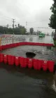 Freistehende Anti-Flood-Damm-Hochwasser-Barrierwall