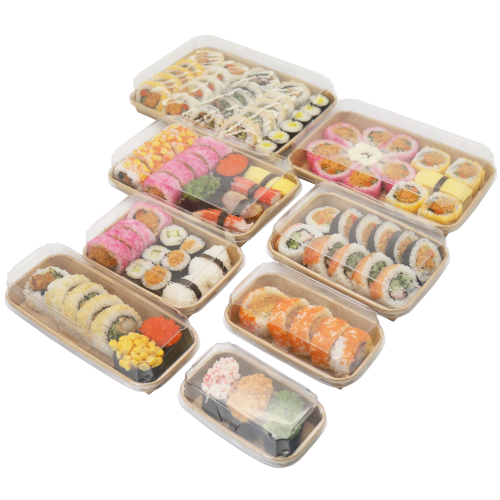 Kraft Paper Sushi Tray   2