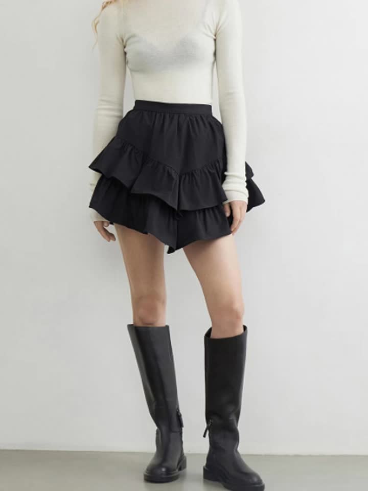 A-Line Half Body Fluffy Skirt