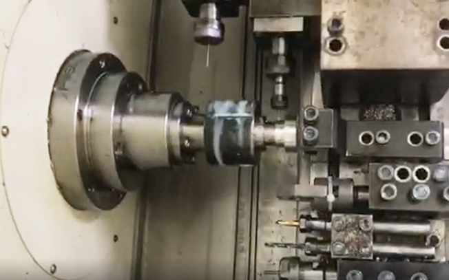 Machining Side Hole on CNC Lathe with Power Head