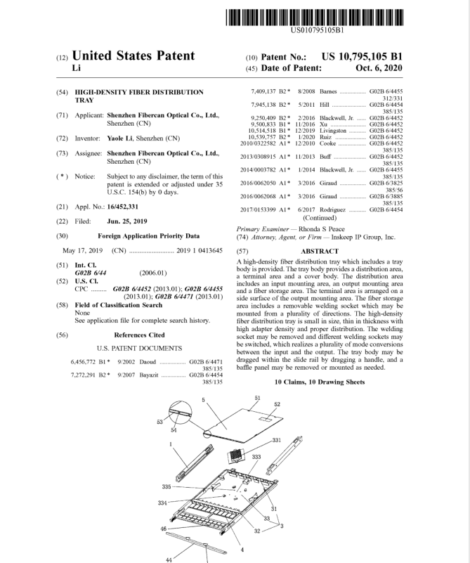 US Utility Patent  HD Trays