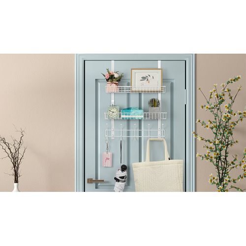 White Wall Mounted Mail Organizer