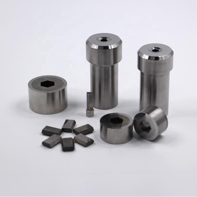 Customized Tungsten Carbide Punches And Dies , Segmented Hex Carbide Die 0