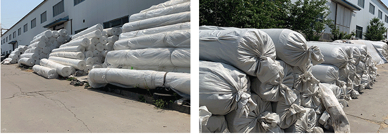 ความดื้อรั้นสูงและความแข็งแรงของเส้นใย PP ที่ทอ polypropylene geotextile