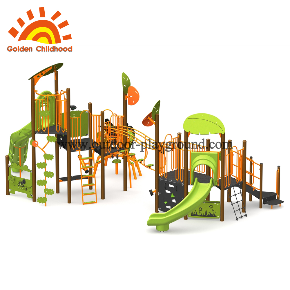 Funny outdoor playground climbing frames