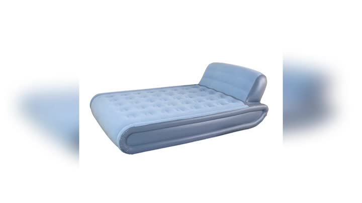 Top and Side Flocking Luxury Ratu Air Mattress_video