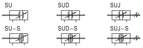 Airtac Type SU série vérin pneumatique en aluminium à double effet 1