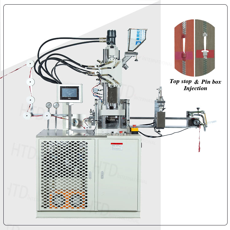 machine de moulage par injection de fermeture à glissière en plastique à extrémité ouverte