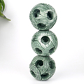 批发自然愈合水晶球宝石雕刻的空心Xiuyan jasper Sphere for Gift1