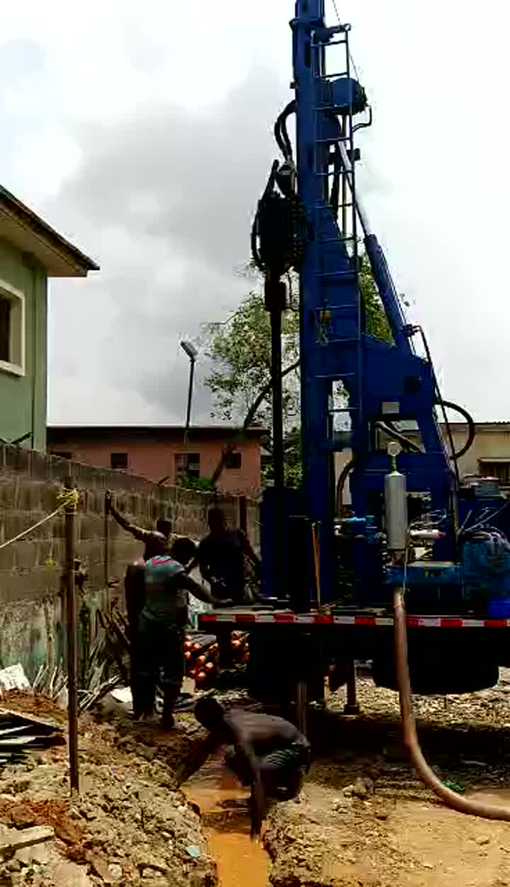 Video de la plataforma de perforación de pozos de agua del camión T-SLY550 