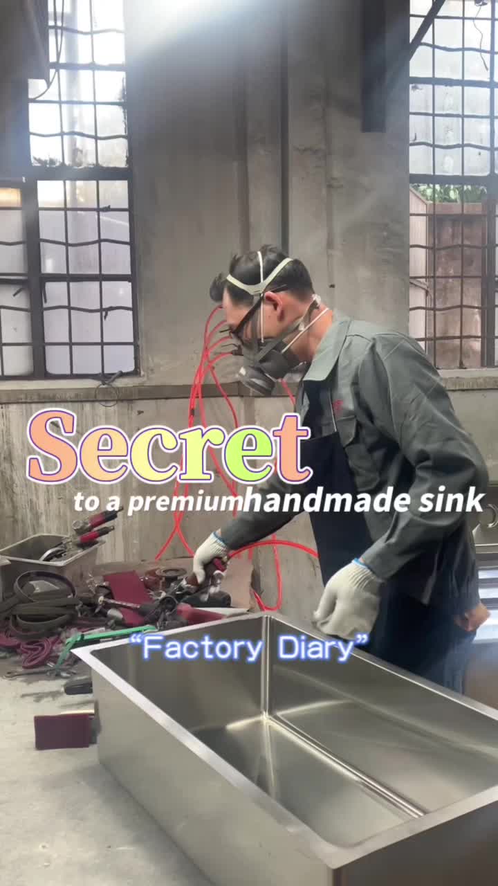Secreto para la producción de un fregadero hecho a mano