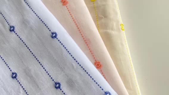Hot sale production pure cotton jacquard  100% cotton fabric roll for garment1