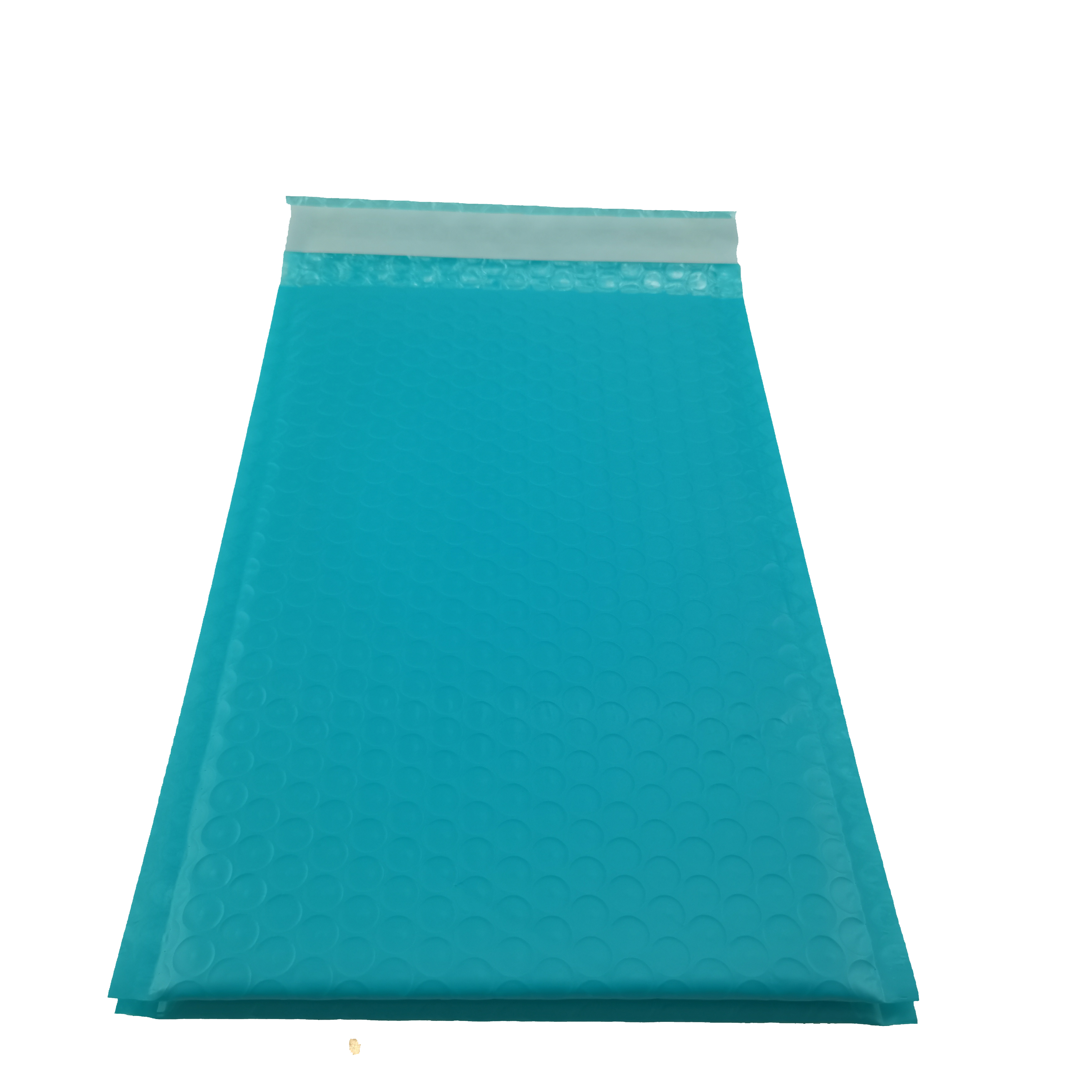 Teal green poly bubble mailers