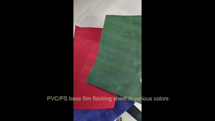 PVC/PS Base Film -Flocking Sheet Velvet Finish