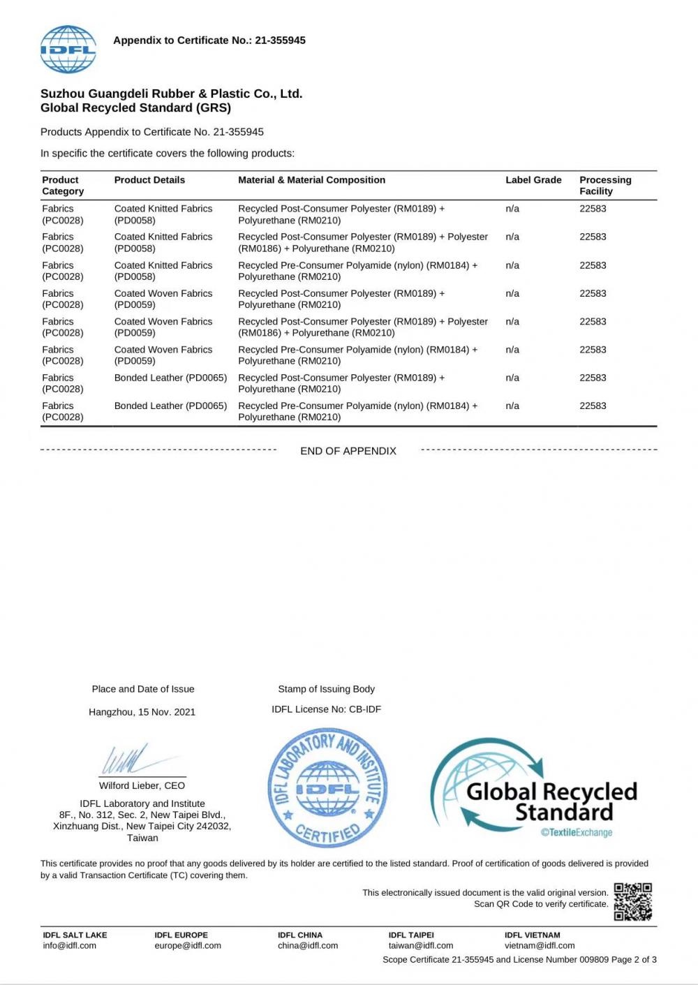 Global Recycled Standard