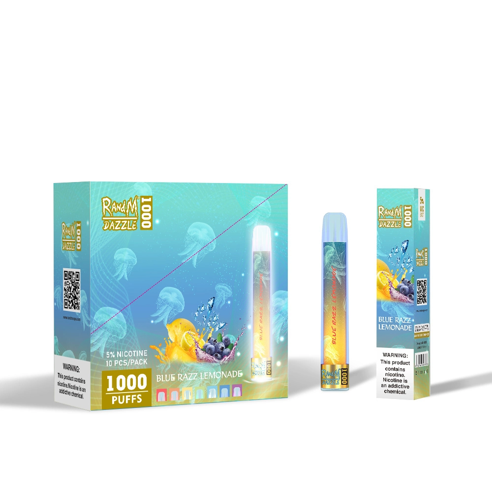 1000 Puffs αναλώσιμο στυλό ατμού Randm Dazzle 1000 LED Light που αναβοσβήνει
