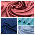 Vente chaude 100 Fabric de polyester Velvet Satin Tabillère Crepe Matériau Satin Fabric1