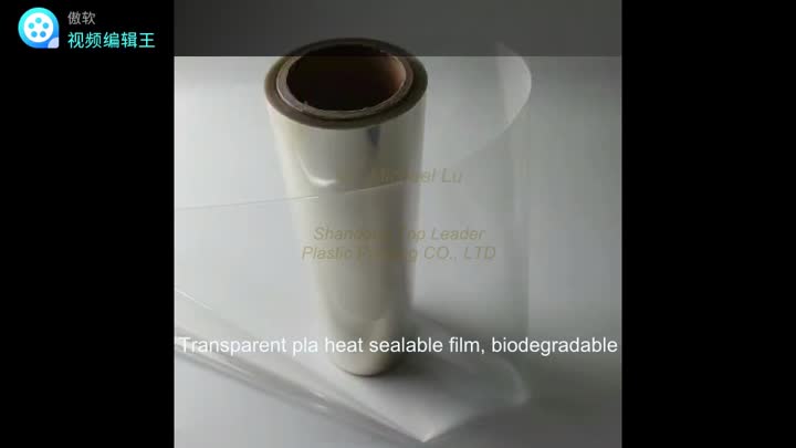 Filme selável a calor transparente do PLA