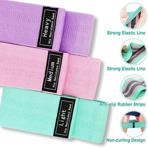 Hip resistance band, fabric resistance band