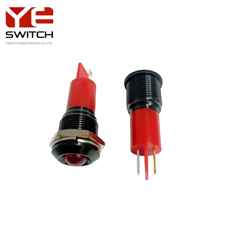 Yeswitch 16mm vattentät röd LED -signalindikator