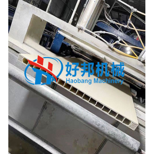 WPC PVC PANEL MACHINE IN CUSTOMER FACTORY