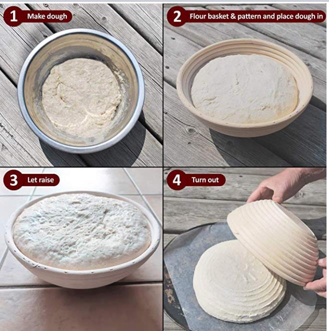 Proofing Basket Made of 100% Natural Rattan Cane, Diameter of 6-8mm, Thicker and Stronger