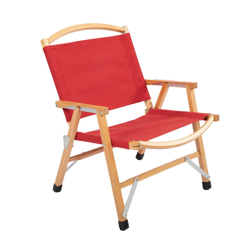 Camping Chair Nature Color Red Cloth