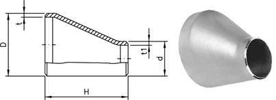 ANSI / ASME B16.9 Butt weld Reducer Produsen & Eksportir