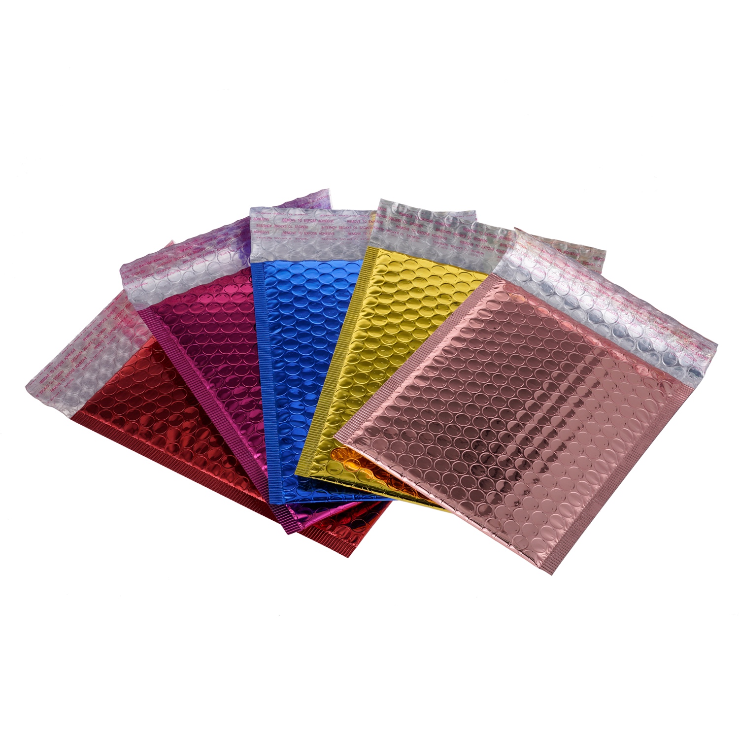 Multi colors metallic bubble mailers