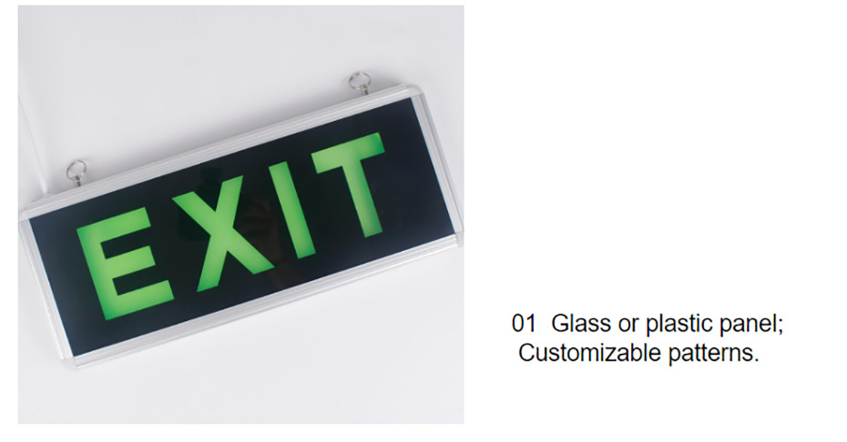 Maintained Exit Sign Emergency Light Hanging for Entrance/Exit Indicator Led