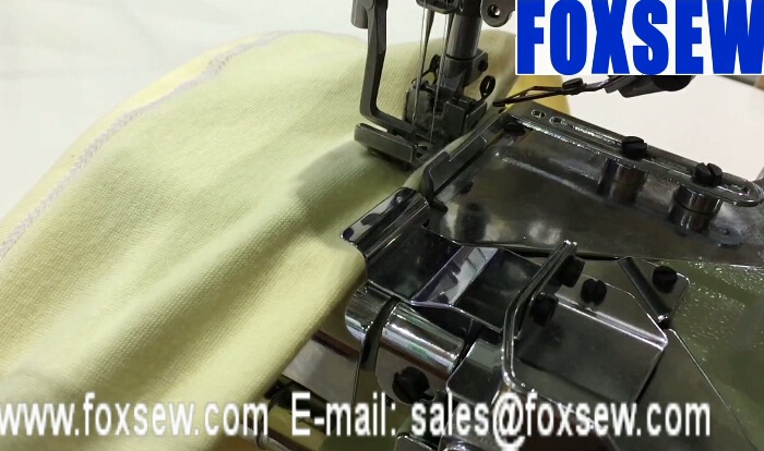 Cylinder Bed Interlock Sewing Machine for Hemming Sewing with Trimmer 