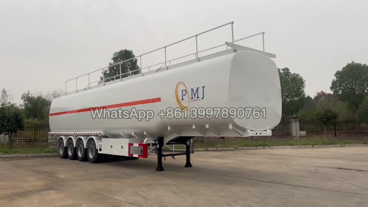 4axles  80,000liters fuel tanker semi trailer