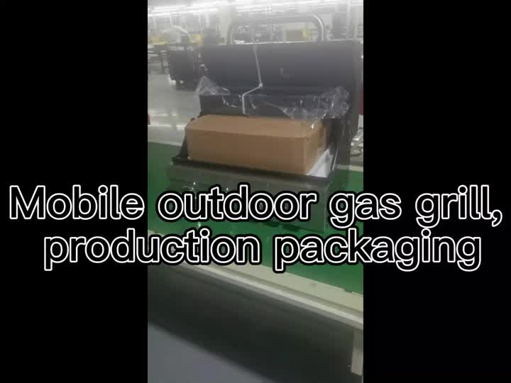 The whole packaging process of outdoor gas grill