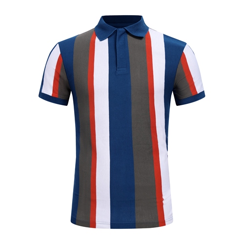 Polo de faixa masculina