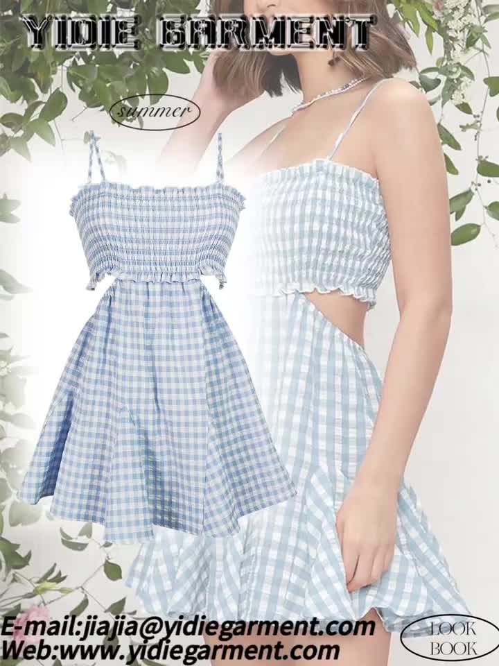 Crepe paralelo mini vestido com babados