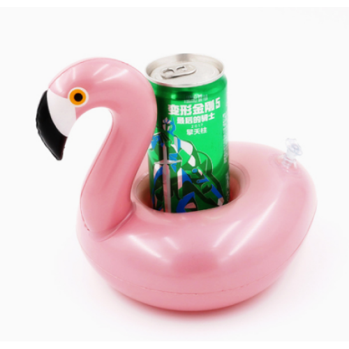 Opblaasbare flamingo -drinkhouders: het perfecte zwembadside essentieel