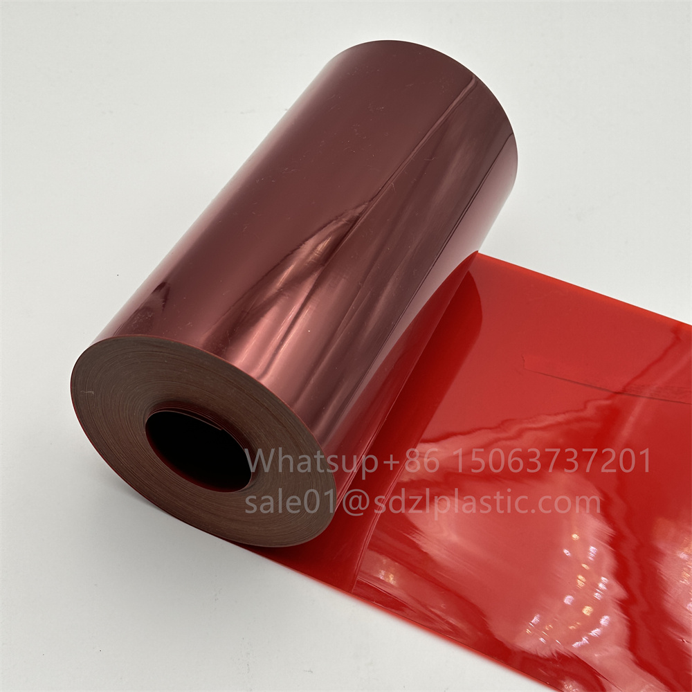 Thermoforming rojo de PVC Blister