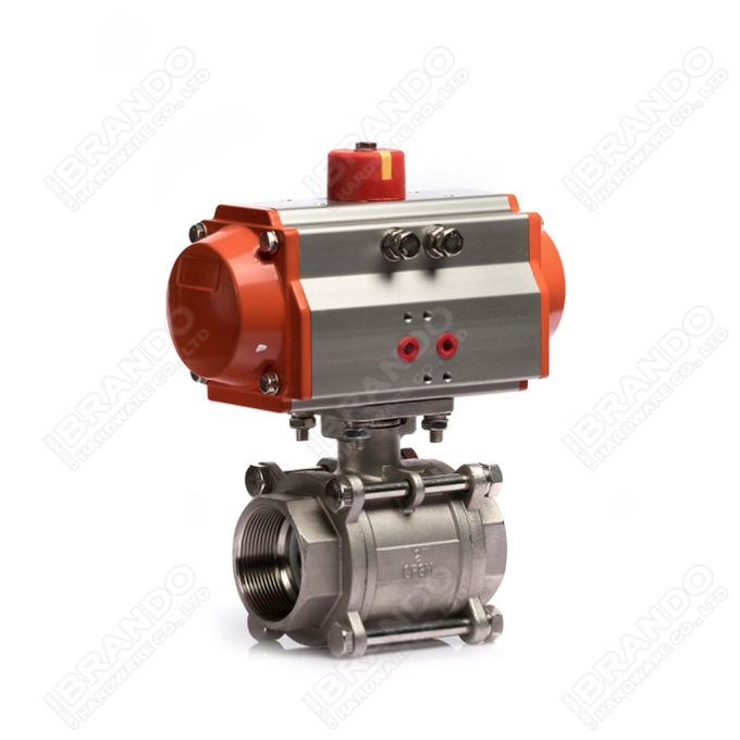 Sanitary Stainless Steel Tri Clamp Ball Valve With Pneumatic Actuator 3