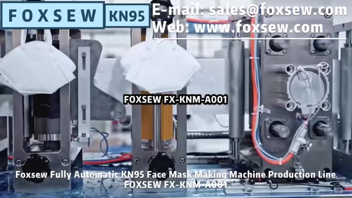 Línea de producción de máquina de fabricación de mascarillas KN95 completamente automática FOXSEW FX-KNM-A001