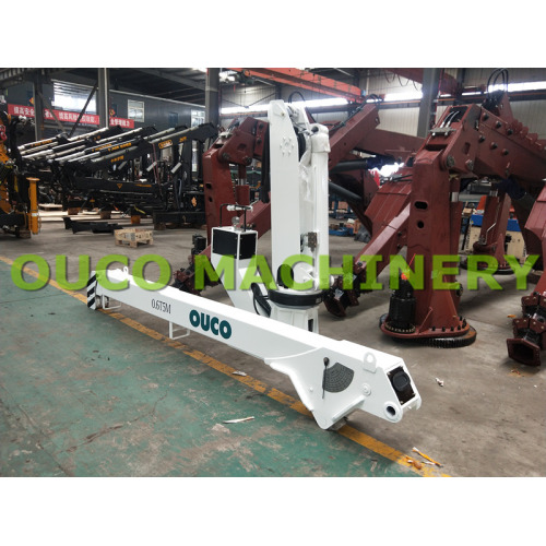 OUCO 0.6T5M Telescopic Boom Marine Crane Was Shipped To Australia