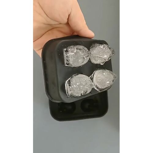 Ιδιωτική ετικέτα Creative Four Capacity Cool Style Skull Ice Mold 3d Silicone Ice Cube δίσκος - Αγοράστε προσαρμοσμένους δίσκους παγοκύβων σιλικόνης 3d, δίσκους σιλικόνης πάγου, σιλικόνη Ice Cube Tray Molds Προϊόν στο Alibaba.com