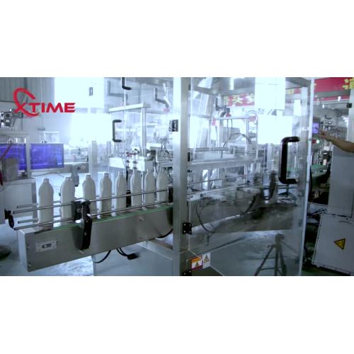 Liquid filling capping labeling line