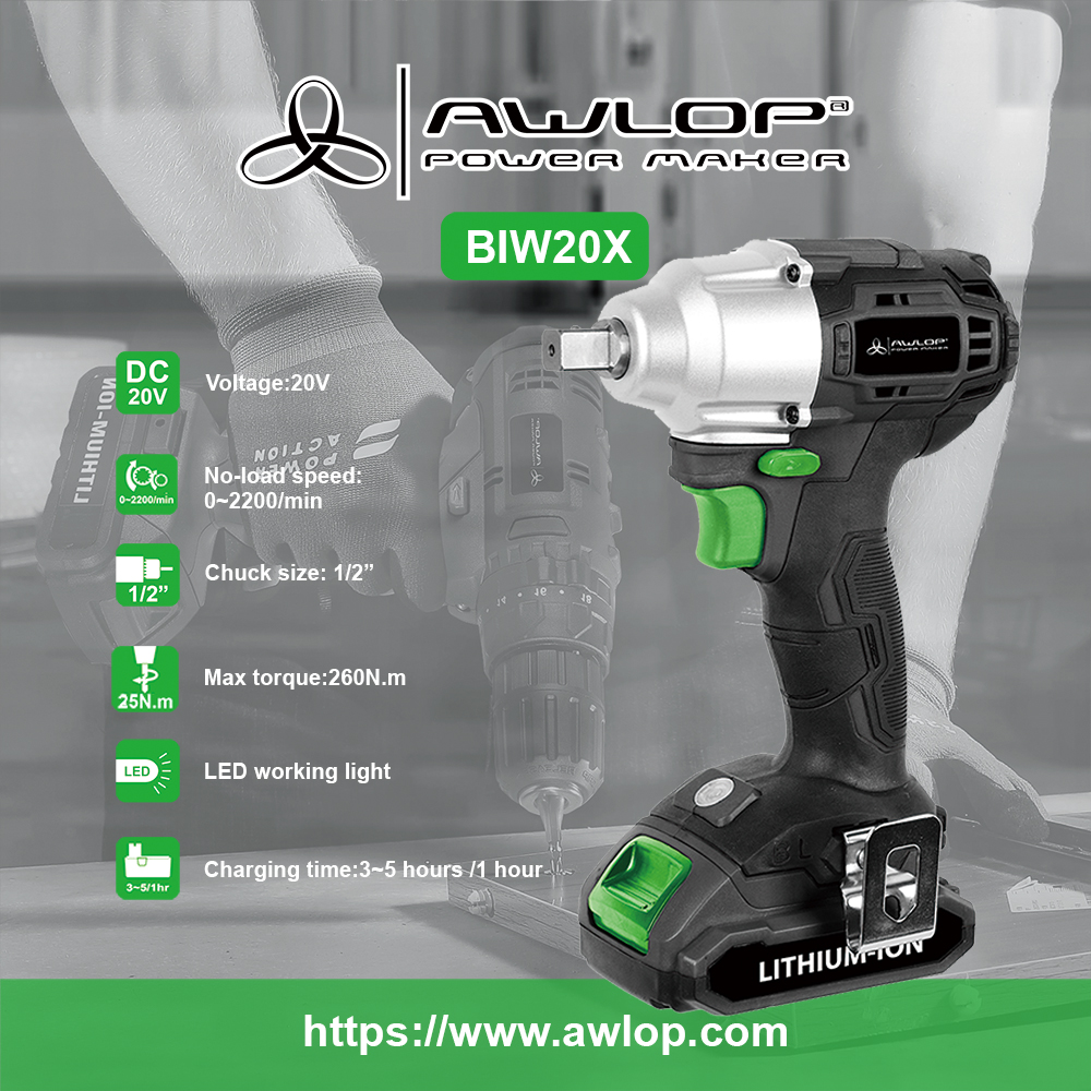 BIW20X AWLOP Brushless Cordless Impact Wrench Drill