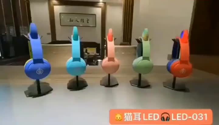 블루투스 고양이 귀 헤드폰 LED-031.mp4