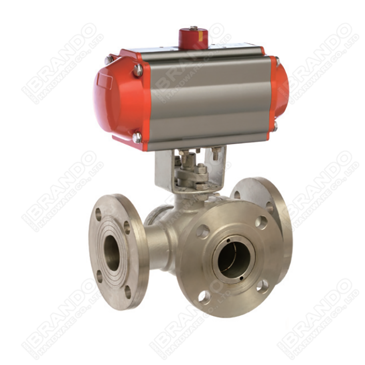 Sanitary Stainless Steel Tri Clamp Ball Valve With Pneumatic Actuator 8