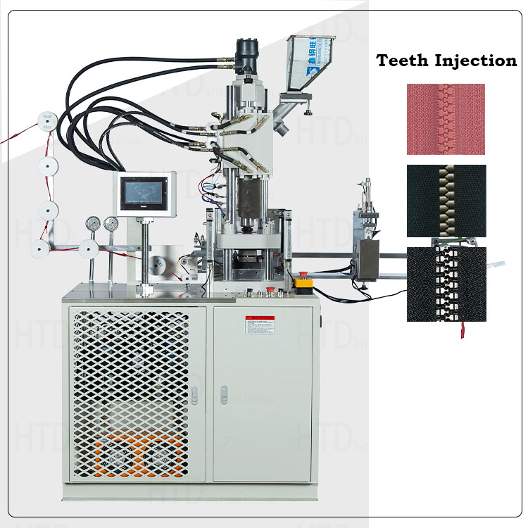 Máquina de inyección de dientes con cremallera de plástico totalmente automática con servomotor