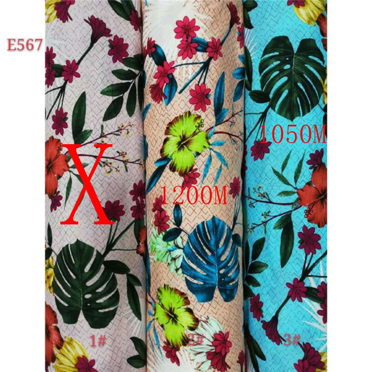 2020 stocklot wholesale SGS plain poplin rayon printed fabric for dress1